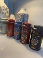 Vintage tea tins from Jacksons of Piccadilly