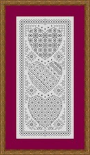 Blackwork Embroidery Kit   -  Heart Sampler