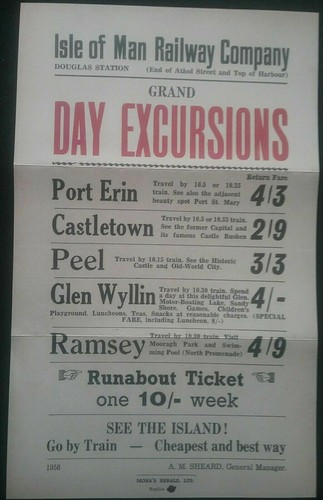 Isle man railway - of,