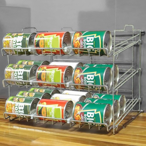 Stackable can rack organizer - can,