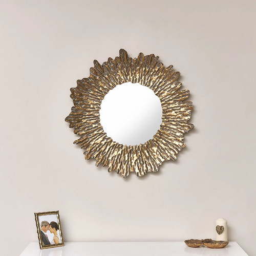 Large antique gold round - gold,