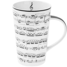 MAKING MUSIC LATTE MUG BY THE LEONARDO COLLECTION GIFT BOXED NOVELTY GIFT