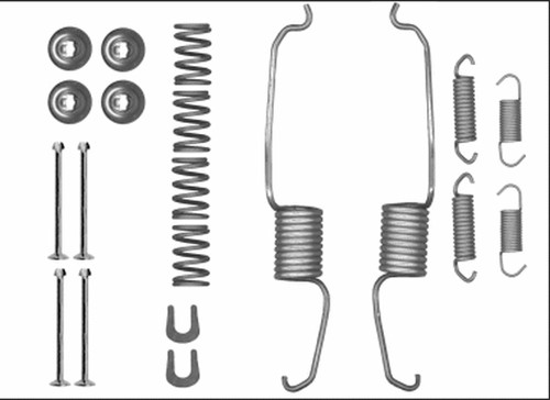 Rear accessory kit brake shoes - kit,