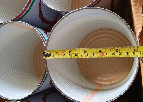 Xxl empty tin cans diy - empty,