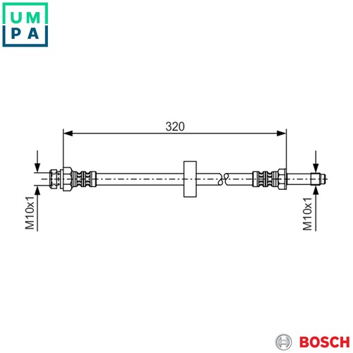 Brake hose 987 - hose, 1