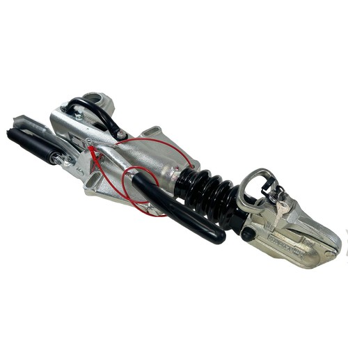 Trailer braked hitch coupling - trailer,