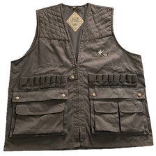 Nature Land Mens Shooting Gilet Hunting Vest Waistcoat Size X-Large Brown