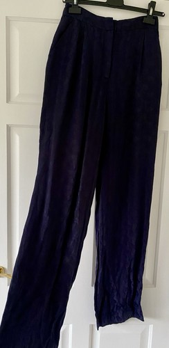 Zara navy blue trousers - blue,