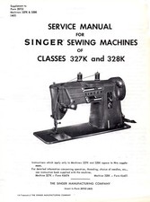 SINGER 327 328 SERVICE MANUAL