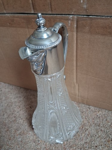 Cut glass claret - cut,