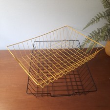 2 x Vintage Wire Letter Filing