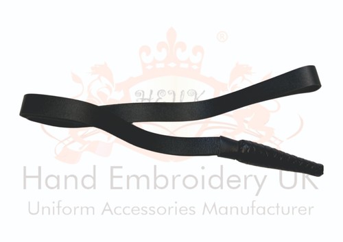 Black leather sword knot - leather,