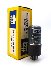 6202 by RCA 6SN7GT Grey Glass Valve Tube NOS Boxed (V18)