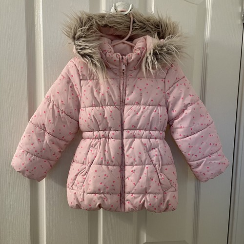 Pink heart puffer - h&m,