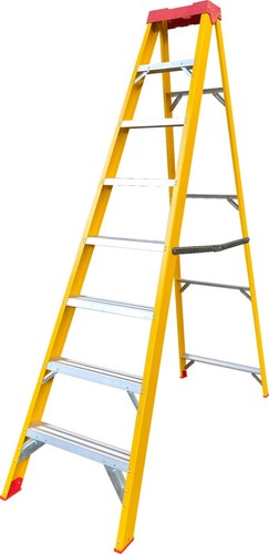 Fibreglass step ladder - step,