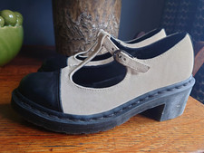 Dr Martens Agyness Deyn Suede & Leather T-bar Mary Jane Shoes Size 5