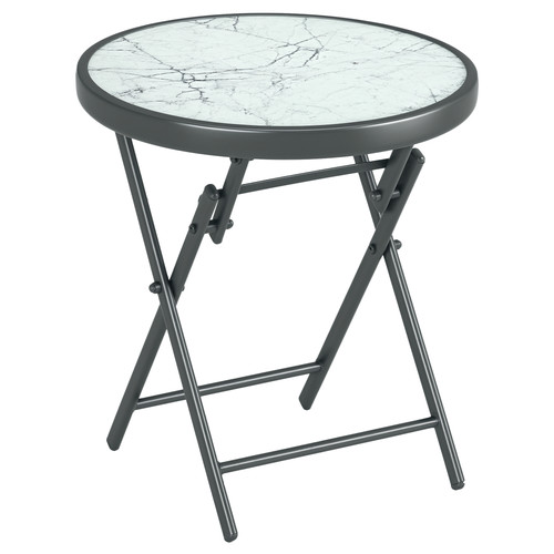 Outsunny round folding side - folding,
