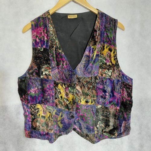 Vtg 90s vest waistcoat - 90s,