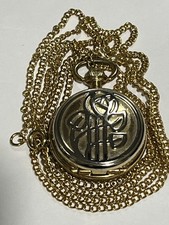 Rennie Mackintosh Silver Tone Pocket Watch Pendant And Necklace