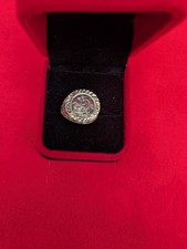 9ct ST GEORGE RING Size R