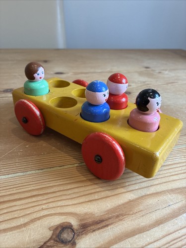 Vintage wooden escor - wooden, push