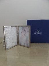 Very Rare Boxed Stunning Large Swarovski Crystal Double Frame with Crystal Balls