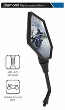 Honda CB400 SUPER FOUR Oxford Diamond Motorcycle Mirror Glass Left Side 10mm