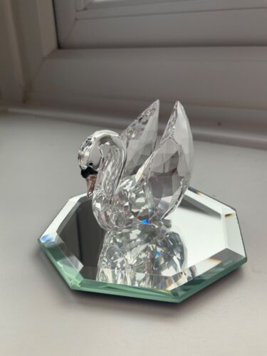 Swarovski crystal swan with - swarovski,