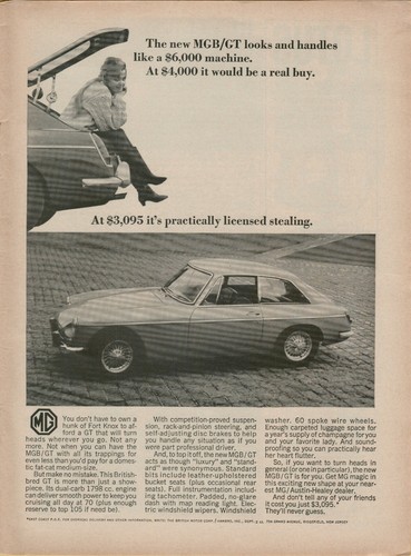 1967 mgb standard luxury - mgb/gt,