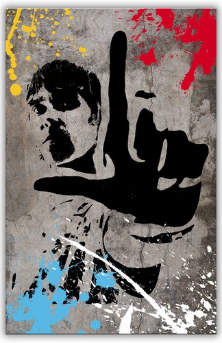 Ian brown stone roses canvas - ian,