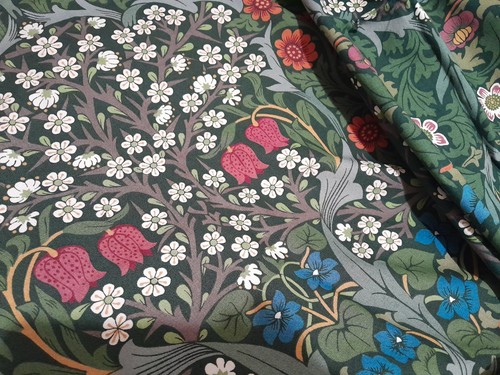 Four pieces vintage curtain - pieces,