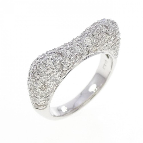 Authentic 18k white gold pave - 18k,