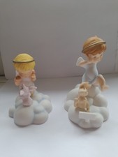 Set of 2 Angel Figurines on