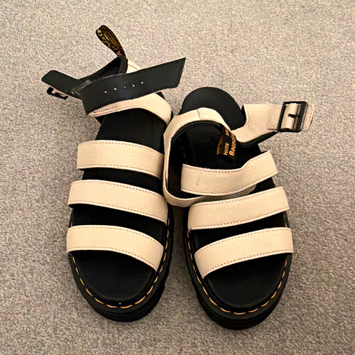 Martens beige black - martens, beige/black