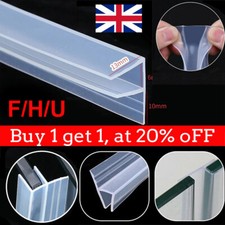 2M F/H Shape Bath Door Shower Screen Enclosure Seal Strip for 6/8/10/12mm Glass