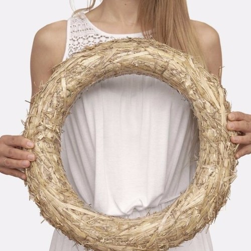 40cm straw wreath - 1, x