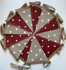 Handmade Oilcloth Bunting -