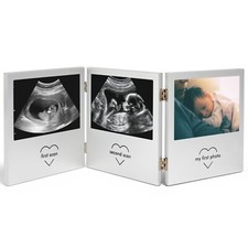 Baby Scan Photo Frame Double Hinged, Multi-Photo Picture Frame, VonHaus
