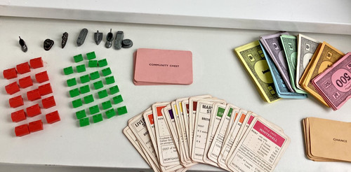 Vintage monopoly game tokens - tokens, /