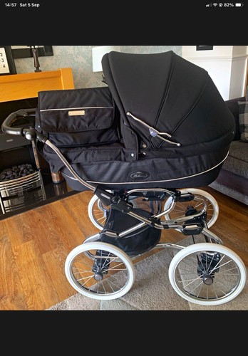 Black bebecar stylo pram with - black,