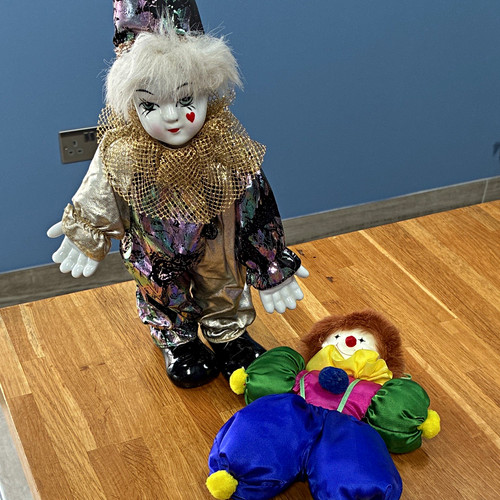 Clown doll lot standing - clown,