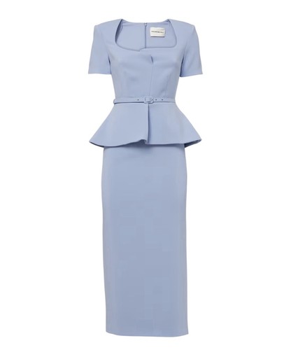 Roland mouret peplum - roland, blue