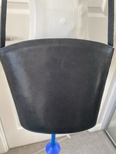 BALLY Navy Blue Leather Lizard