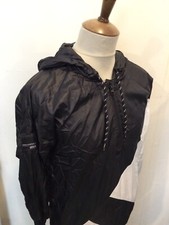 PULLOVER 1/4 ZIP ADIDAS TRACKSUIT TOP SIZE LADIES 4 BLACK