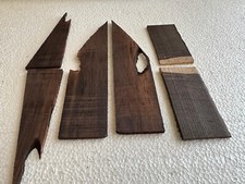 6 BRAZILIAN ROSEWOOD GUITAR TRUSS ROD COVER PLATE BLANK  + 200 YEARS OLD 2