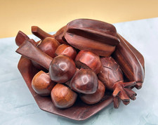 Vintage Handmade Wooden Carved