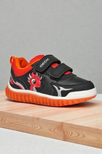 Geox kids black red light - kids, light-up