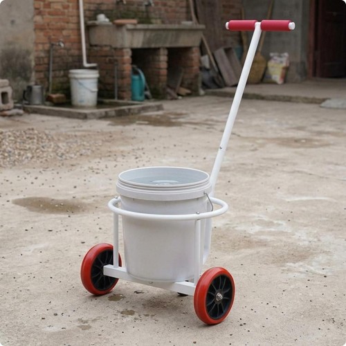 Hand push bucket cart circular - bucket,