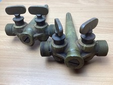 Old Beer Brass Beer Barrel Keg Taps x 2 Brass Barrel Tap Vintage Antique