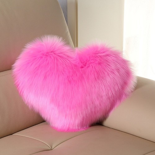 Heart shape fluffy plush - uk,